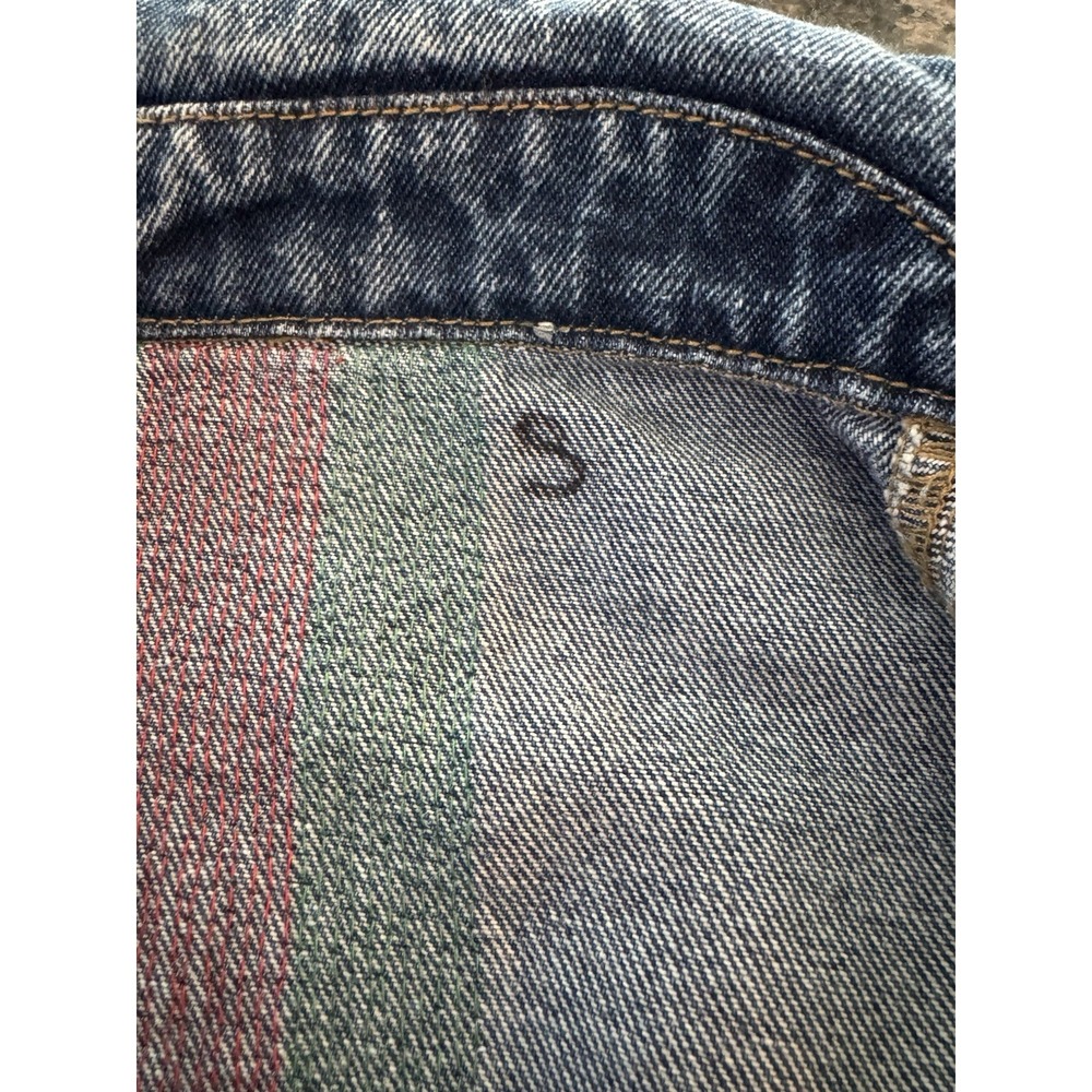 GOLDEN BEE DENIM JACKET. Pre Loved Size Small Denim. - Picture 11 of 12